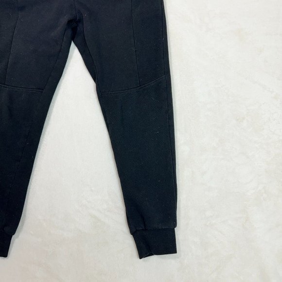 Urban Heritage Youth L Black Jogger Elastic Waist Drawstring Casual Sweatpants - Picture 4 of 12